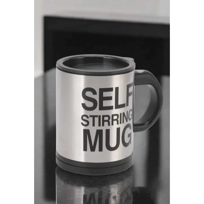 Yazılı Mug Kupa Karıştırıcı Özelliği Ve Paslanmaz Çelik