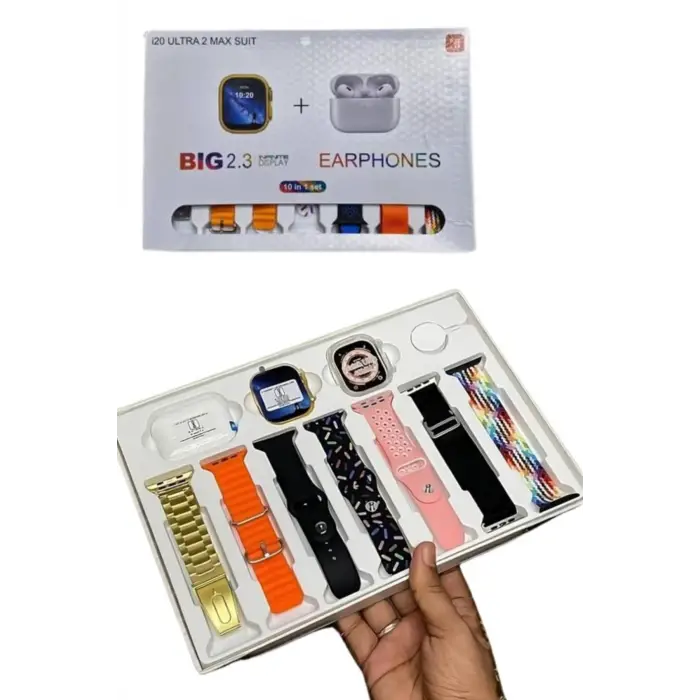 Yeni Nesil 7 Kordonlu Arama Bildirim Özellikli Kulaklık Hediyeli Akıllı Saat