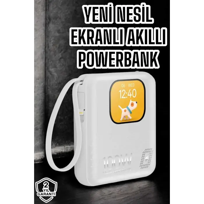 Yeni Nesil Akıllı Powerbank 10.000 MAH Çok Fonksiyonlu Müzik Dinleme