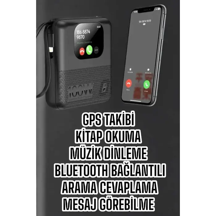 Yeni Nesil Akıllı Powerbank 10.000 MAH Çok Fonksiyonlu Müzik Dinleme