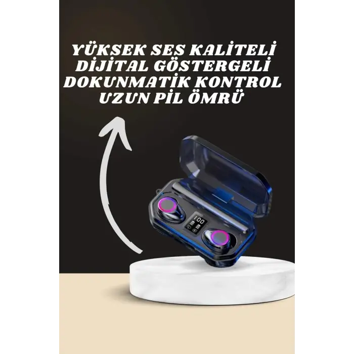 Yeni Nesil Akıllı Saat Ve Bluetooth Kulaklık Kampanyası Dijital Göstergeli Powerbankli