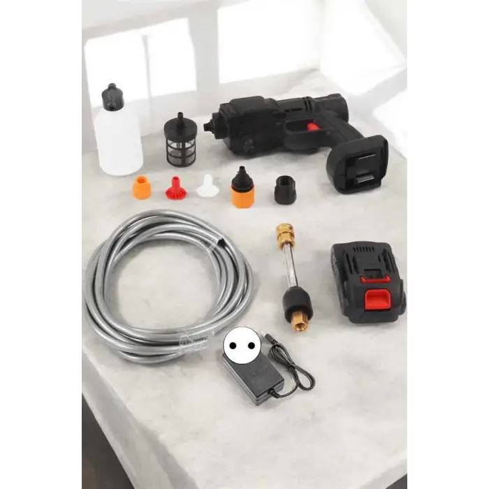 Yeni Nesil Araç Yıkama Şarjlı Tabancası Basınçlı Su Hazneli