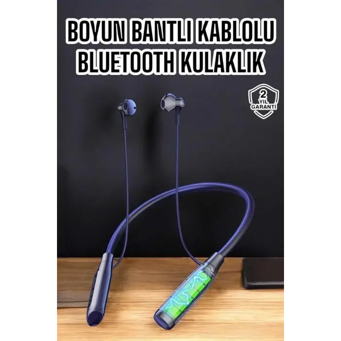 Yeni Nesil Bluetooth Kulaklık Kablolu Kulak İçi Dijital Göstergeli