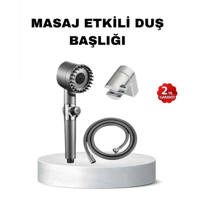 Yeni Nesil Masaj Uçlu Duş Başlığı – Cilt Rahatlatıcı ve Kas Gevşetici Spa Deneyimi