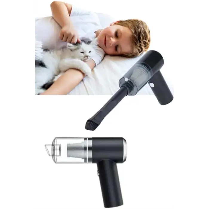 Yeni Nesil Mini Vakumlu Araç Süpürgesi El Süpürgesi Şarjlı