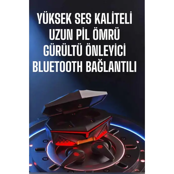Yeni Nesil Oyuncu Kulaklığı Gürültü Önleyici Uzun Pil Ömrü Bluetooth Bağlantılı