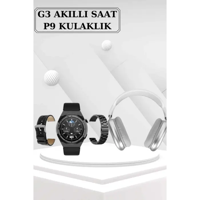 Yeni Nesil Sesli Görüşme Akıllı Saat ve Powerbank Çoklu Şarj Girişli Bluetooth Kulaklık Nabız Ölçer