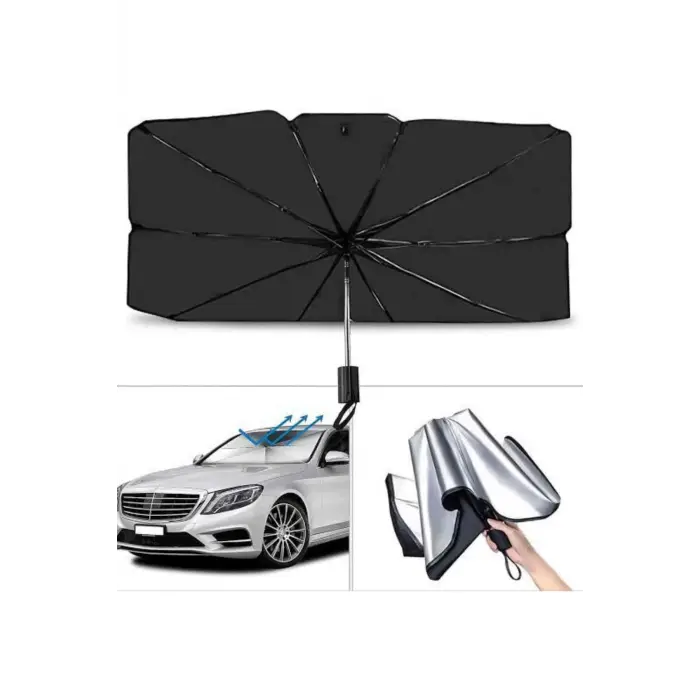 Yeni Nesil Tüm Araç Modellerine Uygun Oto Şemsiye Katlanabilir UV Işınlarına Karşı