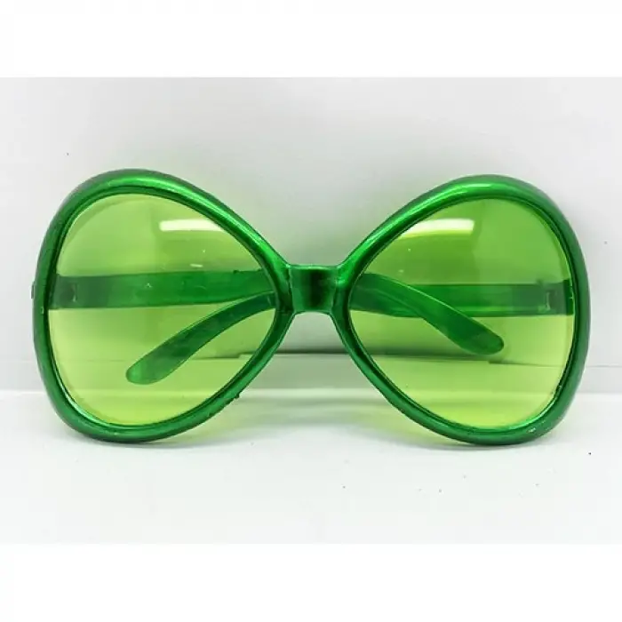 Yeşil Renk Yeşilçam Nostalji 80li Yıllar 90lı Yıllar Parti Gözlüğü  7x16 cm