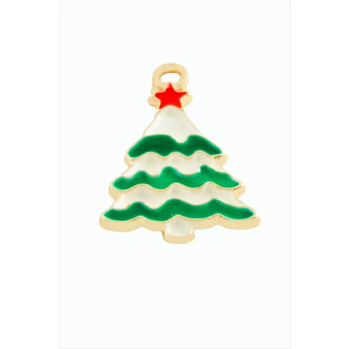 Yılbaşı Ağacı Mineli Kolye Ucu 1 Adet