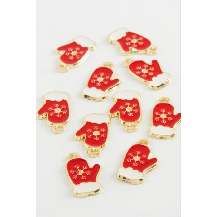 Yılbaşı Eldiveni Mineli Kolye Ucu 1 Adet