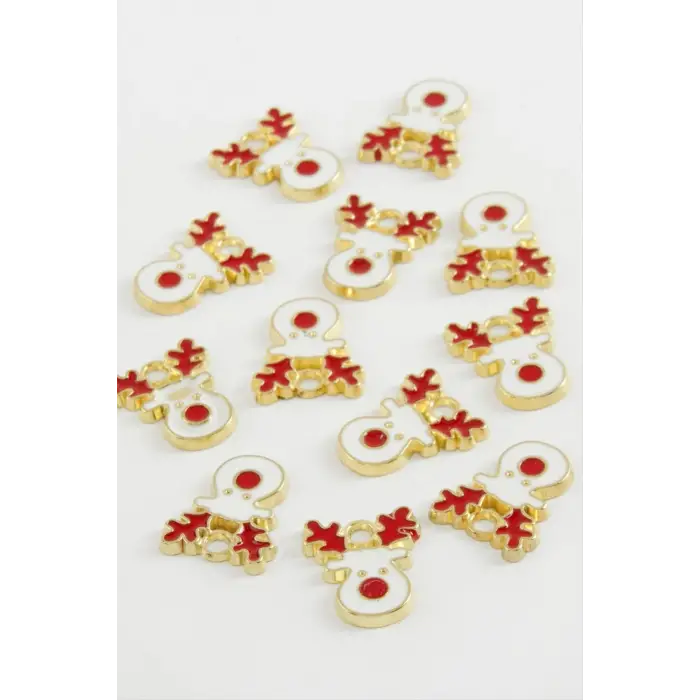 Yılbaşı Geyik Mineli Kolye Ucu 1 Adet