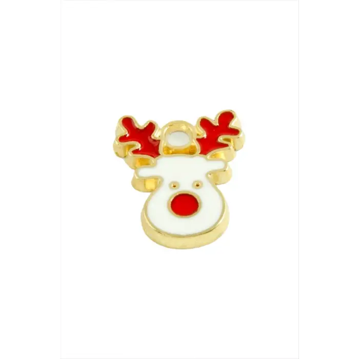 Yılbaşı Geyik Mineli Kolye Ucu 1 Adet