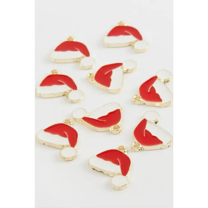 Yılbaşı Şapkası Mineli Kolye Ucu 1 Adet