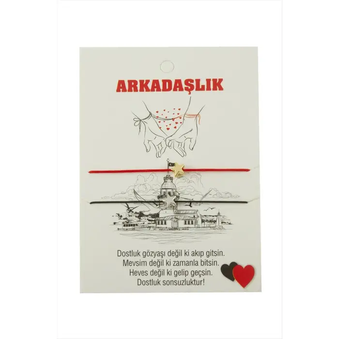 Yıldız Arkadaşlık İp Bileklik 2 Adet