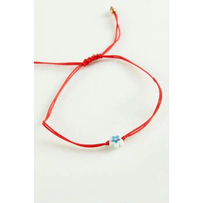 Yıldız Boncuk Makrome İp Bileklik