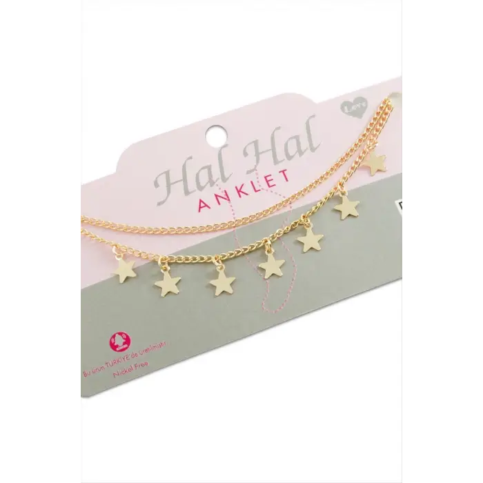 Yıldız Çift Zincirli Halhal