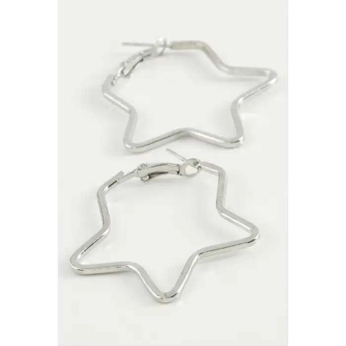 Yıldız Halka Küpe 4,5 cm