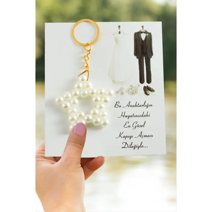 Yıldız İnci Anahtarlık