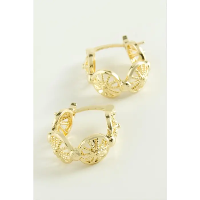 Yıldız Kilitli Halka Küpe