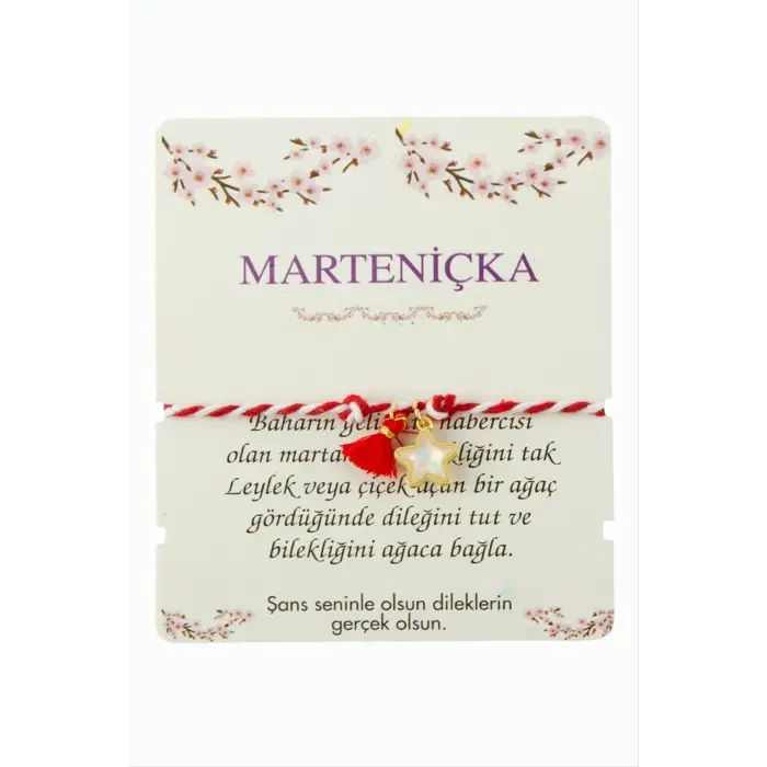 Yıldız Püskül Marteniçka İp Bileklik