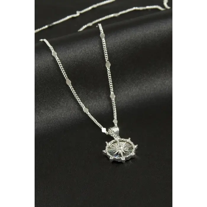 Yıldız Sedef Lüks Çelik Kolye