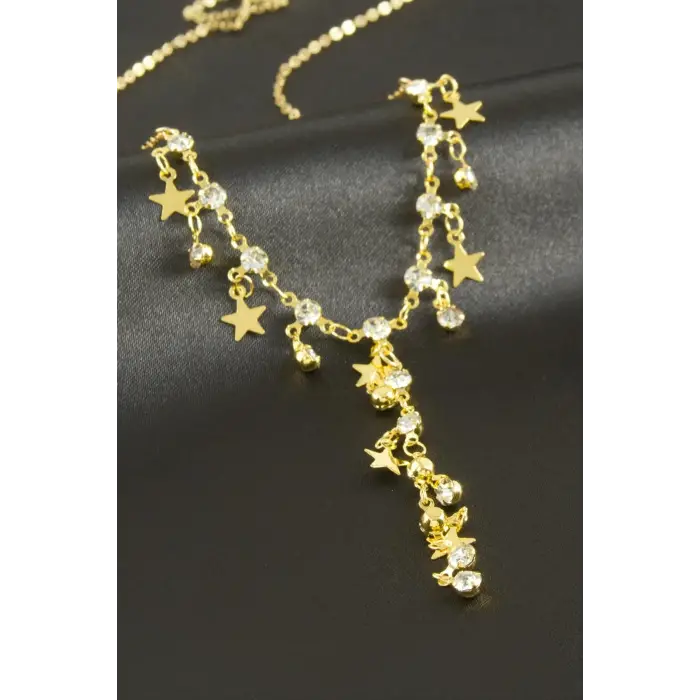 Yıldız Taşlı Y Kolye