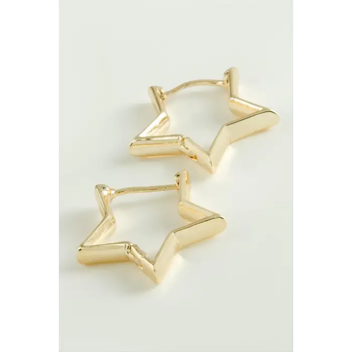 Yıldız Trend Metal Küpe
