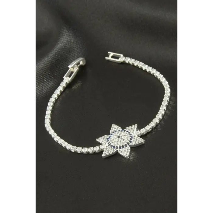Yıldız Zirkon Taşlı Çocuk Bileklik 16 cm