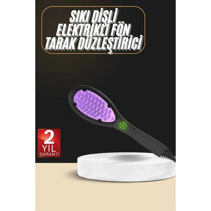 Yıpranma Karşıtı Saç Düzleştirici Tarak Fön Tarak 5 Kademeli