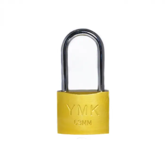 Eco Lounge YMK Eko Sarı Boyalı Uzun Kancalı Asma Kilit 38mm