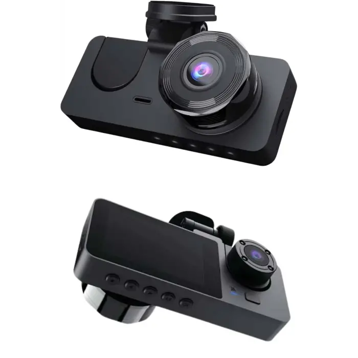 Yol Kayıt Araç Kamerası HD DVR 3 Kameralı 2.0in Ekranlı Ön İç Arka
