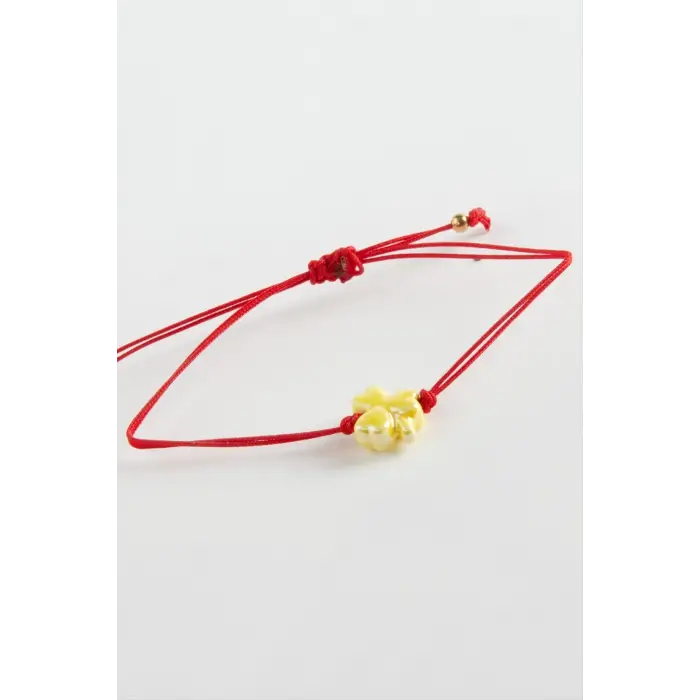 Yonca Cam İp Bileklik