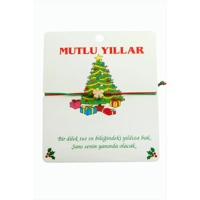 Yonca Çift İpli Yılbaşı Bilekliği