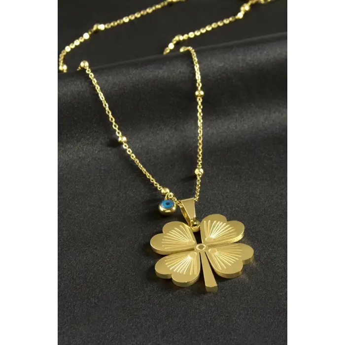 Yonca Lüks Çelik Kolye