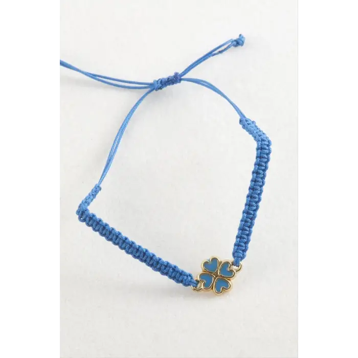 Yonca Makrome Örgülü Bileklik