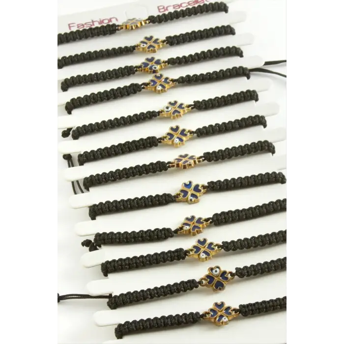 Yonca Makrome Örgülü Bileklik