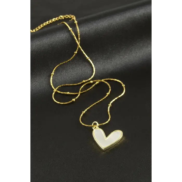 Yonca Sedef Lüks Çelik Kolye