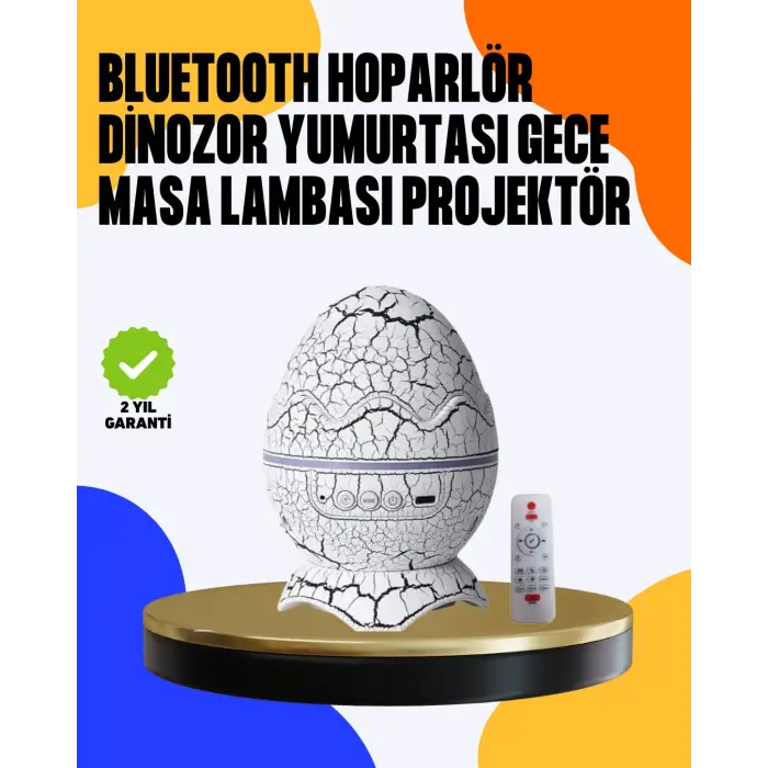 Yüksek Çözünürlüklü LED Galaksi Projektör + 19 Sesli Uyku Makinesi