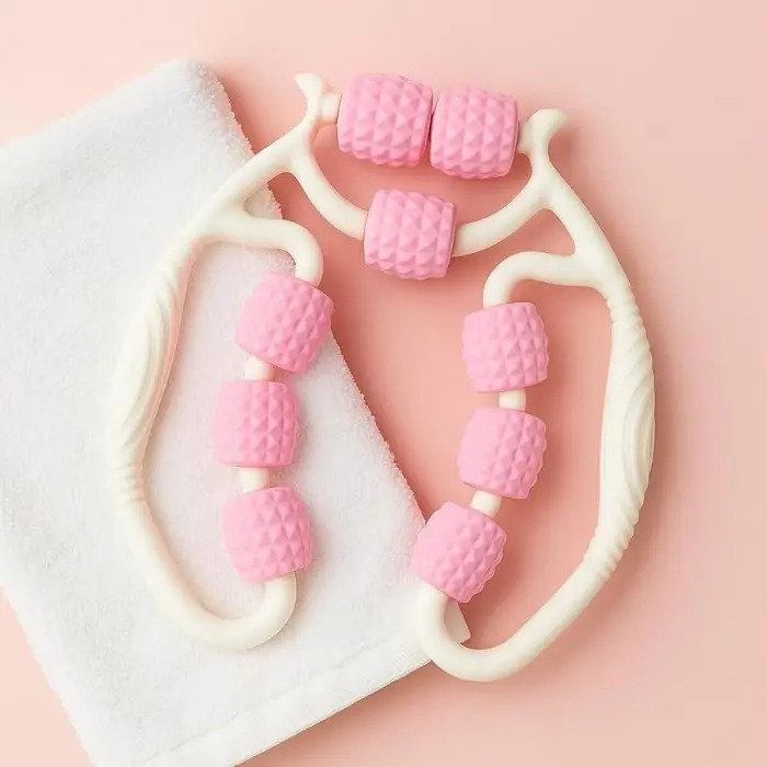 Yumurcak Shop® 9 Tekerlekli Lenfatik Masaj Roller – Selülit Giderici, Cilt Sıkılaştırıcı, Bacak Kol Sırt Masaj Aleti