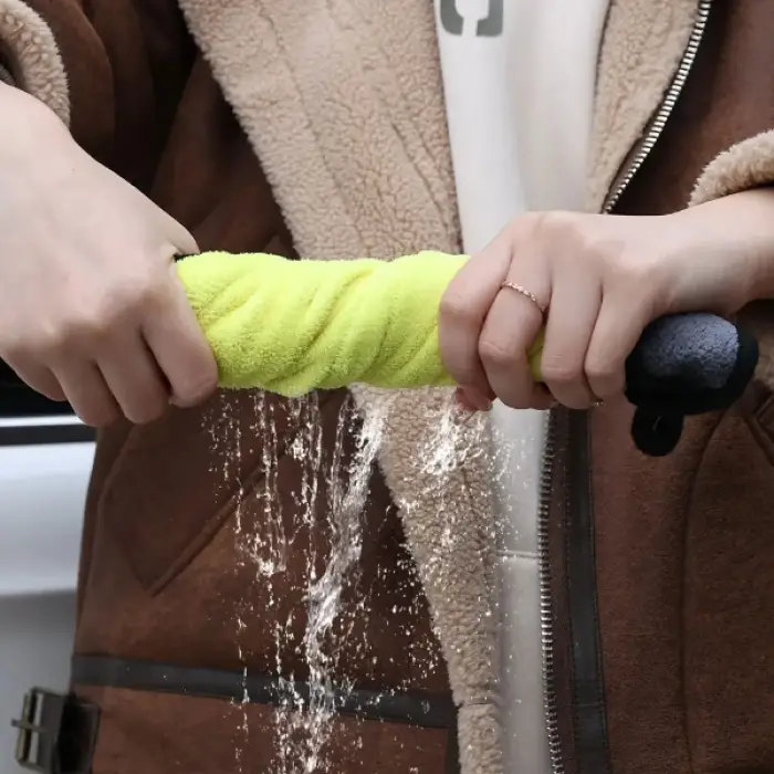 Yünlü Mikrofiber Araba Temizlik Bezi 50x70 cm