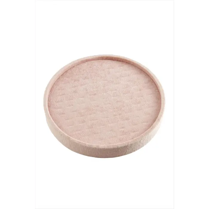 Yuvarlak Ahşap Anfora Kumaş Piercing Küpelik 20 cm