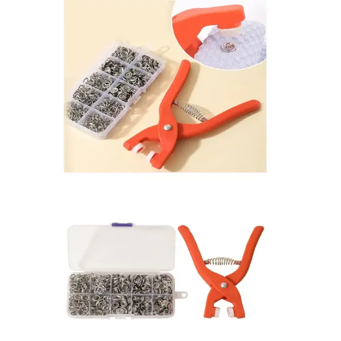 Yuvarlak Halkalı Kuş Gözü Pensesi 9.5 Mm - Saklama Kutulu Bebek Elbise Çıtçıt Montaj Seti (336336)