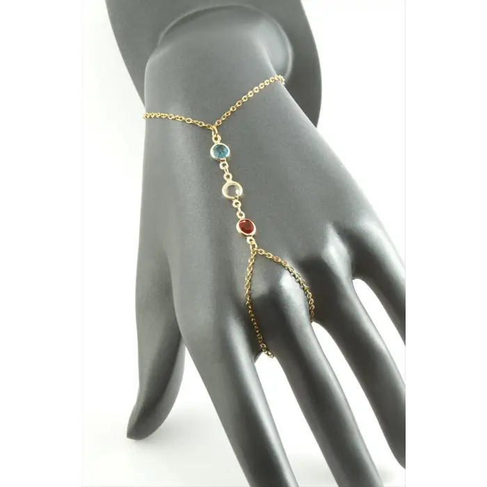 Yuvarlak Taşlı Çelik Şahmeran