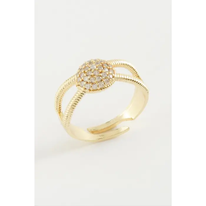 Yuvarlak Taşlı Yüzük