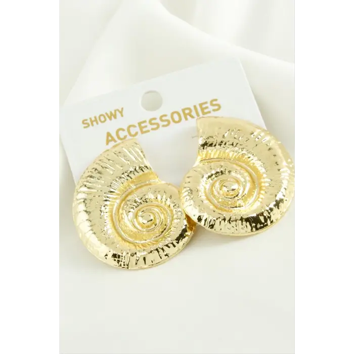 Yuvarlak Trend Metal Küpe