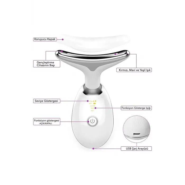 Yüz Ve Boyun Kırşıklık Giderici Ems Güzellik Cihazı ( Gıdık,sarkma,kırışıklık)