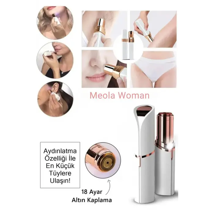 Yüz Vucut Epilasyon Aleti - Bıyık Alma Epilatörü - Yüz Epilatör - Bıyık Tüy Alma Aleti