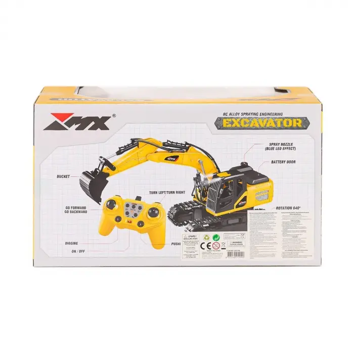 Z6814A  Kumandalı Sesli Işıklı Buhar Atan Kepçe 1:18