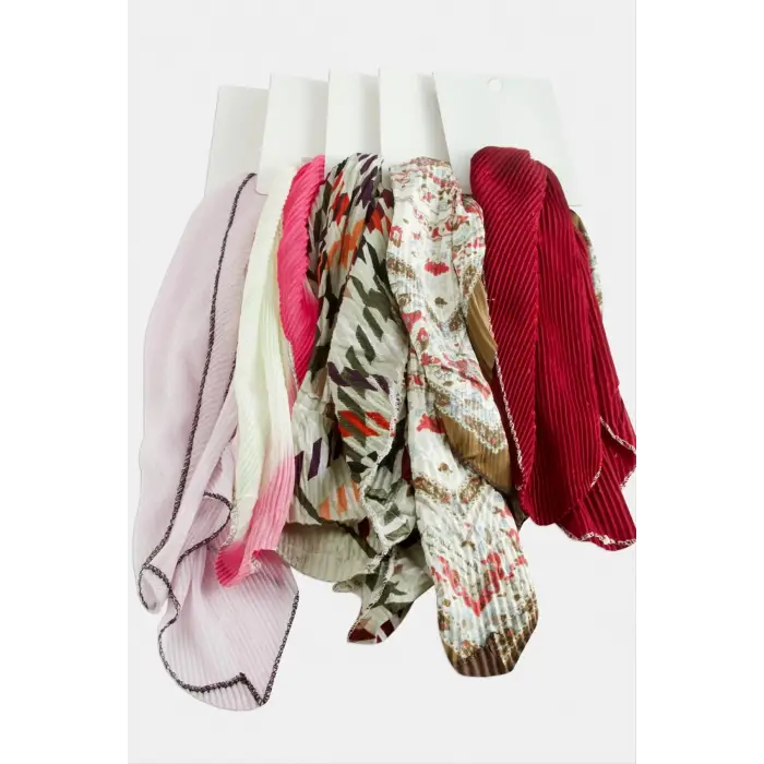 Zr Karışık Pliseli Fular 50 cm